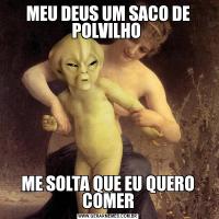 MEU DEUS UM SACO DE POLVILHO ME SOLTA QUE EU QUERO COMER