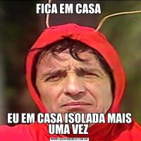FICA EM CASA EU EM CASA ISOLADA MAIS UMA VEZ 