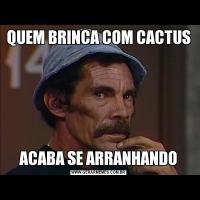 QUEM BRINCA COM CACTUSACABA SE ARRANHANDO