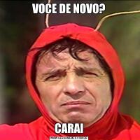 VOCE DE NOVO?CARAI