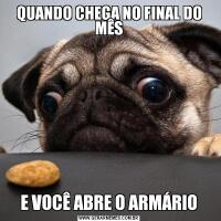 QUANDO CHEGA NO FINAL DO MÊSE VOCÊ ABRE O ARMÁRIO