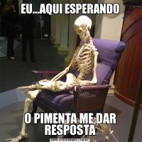 EU...AQUI ESPERANDOO PIMENTA ME DAR RESPOSTA