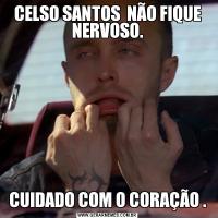 CELSO SANTOS  NÃO FIQUE NERVOSO.CUIDADO COM O CORAÇÃO .