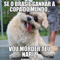 SE O BRASIL GANHAR A COPA DO MUNDO..VOU MORDER TEU NARIZ.