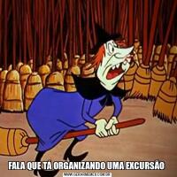 FALA QUE TÁ ORGANIZANDO UMA EXCURSÃO 