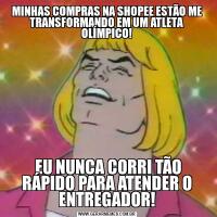 MINHAS COMPRAS NA SHOPEE ESTÃO ME TRANSFORMANDO EM UM ATLETA OLÍMPICO! EU NUNCA CORRI TÃO RÁPIDO PARA ATENDER O ENTREGADOR!