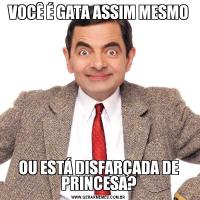 VOCÊ É GATA ASSIM MESMOOU ESTÁ DISFARÇADA DE PRINCESA?