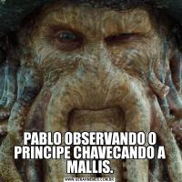 PABLO OBSERVANDO O PRINCIPE CHAVECANDO A MALLIS.