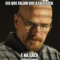 EIS QUE FALAM QUE A ED FÍSICA É NA SALA