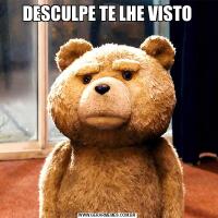 DESCULPE TE LHE VISTO