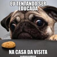 EU TENTANDO SER EDUCADANA CASA DA VISITA