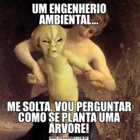 UM ENGENHERIO AMBIENTAL...ME SOLTA, VOU PERGUNTAR COMO SE PLANTA UMA ÁRVORE!