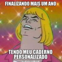 FINALIZANDO MAIS UM ANOTENDO MEU CADERNO PERSONALIZADO