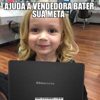AJUDA A VENDEDORA BATER SUA META 