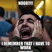 NOOO!!!!I REMEMBER THAT I HAVE TO WORK