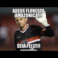 ADEUS FLORESTA AMAZONICA!!!SEJA FELIZ!!!