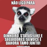 NÃO LIGO PARADINHEIRO, STATUS, LIKE E SEGUIDORES, SE VOCÊ É DAHORA TAMO JUNTO!