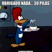 OBRIGADO NADA... 30 PILAS