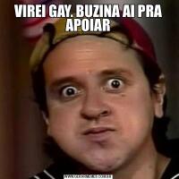 VIREI GAY. BUZINA AI PRA APOIAR