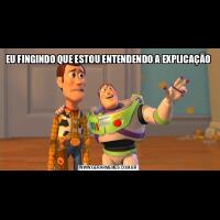 EU FINGINDO QUE ESTOU ENTENDENDO A EXPLICAÇÃO 