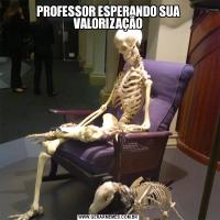 PROFESSOR ESPERANDO SUA VALORIZAÇÃO