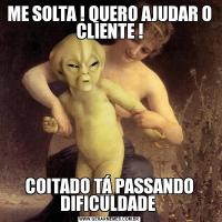 ME SOLTA ! QUERO AJUDAR O CLIENTE !COITADO TÁ PASSANDO DIFICULDADE 