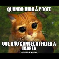 QUANDO DIGO À PROFEQUE NÃO CONSEGUI FAZER A TAREFA