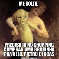 ME SOLTA, PRECISO IR NO SHOPPING COMPRAR UMA BRUSINHA PRA HELO, PIETRO E LUCAS