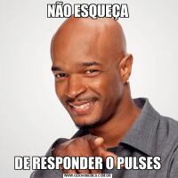 NÃO ESQUEÇADE RESPONDER O PULSES
