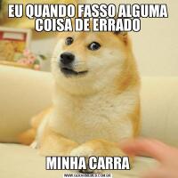 EU QUANDO FASSO ALGUMA COISA DE ERRADOMINHA CARRA