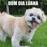 BOM DIA LUANA