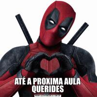 ATÉ A PROXIMA AULA QUERIDES