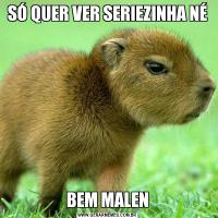 SÓ QUER VER SERIEZINHA NÉBEM MALEN