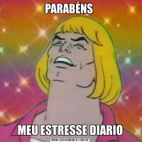 PARABÉNS MEU ESTRESSE DIARIO