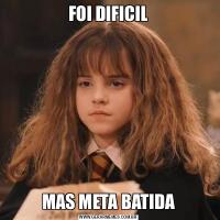 FOI DIFICILMAS META BATIDA