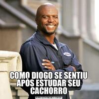COMO DIOGO SE SENTIU APÓS ESTUDAR SEU CACHORRO