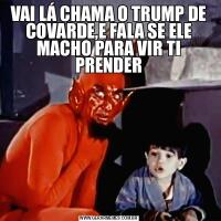 VAI LÁ CHAMA O TRUMP DE COVARDE,E FALA SE ELE MACHO PARA VIR TI PRENDER