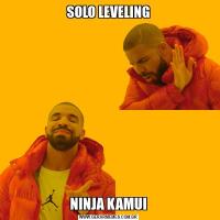 SOLO LEVELINGNINJA KAMUI