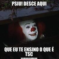PSIU! DESCE AQUIQUE EU TE ENSINO O QUE É TSC
