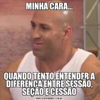 MINHA CARA...QUANDO TENTO ENTENDER A DIFERENÇA ENTRE SESSÃO, SEÇÃO E CESSÃO