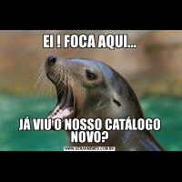 EI ! FOCA AQUI...JÁ VIU O NOSSO CATÁLOGO NOVO?