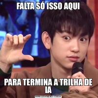 FALTA SÓ ISSO AQUIPARA TERMINA A TRILHA DE IA