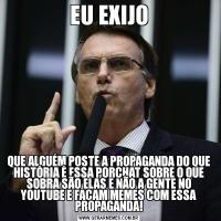 EU EXIJOQUE ALGUÉM POSTE A PROPAGANDA DO QUE HISTÓRIA É ESSA PORCHAT SOBRE O QUE SOBRA SÃO ELAS E NÃO A GENTE NO YOUTUBE E FAÇAM MEMES COM ESSA PROPAGANDA!