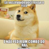 SÓ OBSERVANDO VOCÊ ROLAR O FEEDE NÃO PEDIR UM COMBO DO HAI