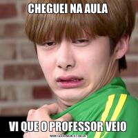CHEGUEI NA AULAVI QUE O PROFESSOR VEIO