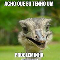 ACHO QUE EU TENHO UM PROBLEMINHA 