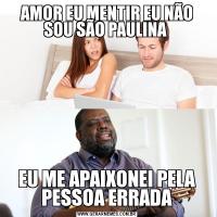 AMOR EU MENTIR EU NÃO SOU SÃO PAULINA EU ME APAIXONEI PELA PESSOA ERRADA