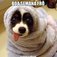 BOA SEMANA FRÔ