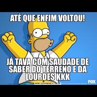ATÉ QUE ENFIM VOLTOU!JÁ TAVA COM SAUDADE DE SABER DO TERRENO E DA LOURDES KKK