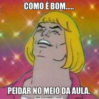 COMO É BOM.....PEIDAR NO MEIO DA AULA.